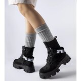 Gemre Black ankle boots with a decorative detachable strap Marco | Shoptok.si