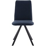 Cantus STOL, kovina, tekstil črna, temno modra | Shoptok.si