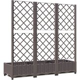  Vrtna žardinjera s rešetkom smeđa 120x40x121,5 cm PP | shoptok.hr