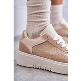 Boto Women's Low Sport Shoes On The Platform Beige Kyllie | Shoptok.si