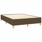  box spring s madracem LED tamnosmeđi 140x200 cm tkanina | shoptok.hr