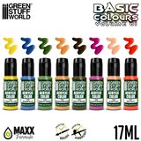 Green Stuff World Paint Set - BASIC COLORS 01 (Box x8) | Eponuda.com