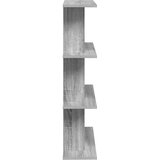  Polica na zidu Zidna montaža Siva 56 x 20 x 90 cm | Shoptok.si