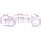 4-dijelni set sofa s jastucima tamnosivi baršunasti | shoptok.hr