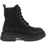 Sergio Leone Women's black shoes with lacing and tread by Cene