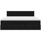  Otomanski krevet s madracem i LED crni 160x200cm tkanine | shoptok.hr