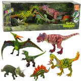 Lean Toys Set figurica dinosaura s pomičnim nogama i ustima, 6 komada | shoptok.hr