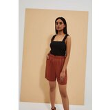 Marisse Women's Shorts L-Sh-4013 Brown Cene