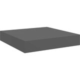 vidaXL Plutajuće zidne police 2 kom sjajne sive 23 x 23,5 x 3,8 cm MDF | shoptok.hr