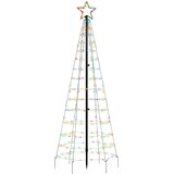  LED božićno drvce sa šiljcima 220 LED šarenih 180 cm | shoptok.hr