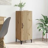 vidaXL Strani šal artisan hrast 34.5 x 34 x 90 cm Konstruiran les | Shoptok.si