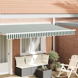 vidaXL Tenda za okvir od 4 m Zelena i bijela 3.8x0.2 m | shoptok.hr