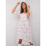 Italy Moda Dress-DHJ-SK-13865.55P-White-Pink | Shoptok.si