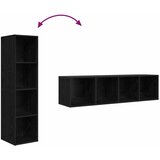  Set TV komoda 2 pcs Crna 37 x 37 x 142,5 cm Konstruirano drvo | shoptok.hr