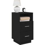 vidaXL Noćni ormarić s 2 ladice crni 36x36x68 cm | shoptok.hr