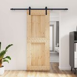  Klizna vrata s priborom za montažu 80 x 210 cm masivna borovina Cijene
