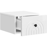  Stenski nočni omarici Bela visok sijaj 33 x 34,5 x 20 cm, (5000209429) | Shoptok.si