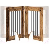  Vrata za pse s postoljem 6 pcs Staro drvo 60 x 80 cm | shoptok.hr