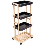 Estia ES01-13035 višenamenska polica sa točkićima bambus 40X30X88 | ePonuda.com