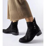 Gemre Black flat heel ankle boots Decorah | ePonuda.com