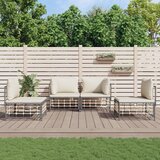 Maison Chic Seti vrtnega pohištva - Vrtna garnitura 4-delna z blazinami antracit poli ratan, (21796209) | Shoptok.si