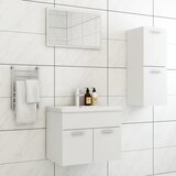 Maison Chic Komplet kopalniškega pohištva - Kopalniški sestavi bela iverna plošča, (21787227) | Shoptok.si