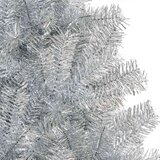 vidaXL Božično drevo med 300 LED z stojalom srebrna 180 cm PET | Shoptok.si