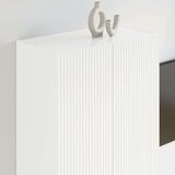 TV stenska omara Visok sijaj bela 59,5 x 31 x 100 cm, (5000113008) | Shoptok.si