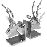 vidaXL stalci za knjige jelen 2 kom aluminija srebrni | shoptok.hr