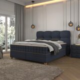 Premium Living Postelja Boxspring Bianco, Modra, 180x200 | Shoptok.si