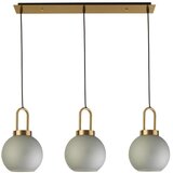 Searchlight Snowdrop 3 obesek s svetlobno palico, medenina, kislo steklo, (22101122) | Shoptok.si