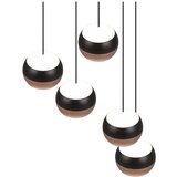 Trio Select Crna/u bakrenoj boji LED viseća svjetiljka s metalnim sjenilom ø 30 cm Orbit – | shoptok.hr