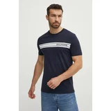 Tommy Hilfiger Pamučna majica za muškarce, boja: tamno plava, s aplikacijom, UM0UM03196
