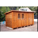 Male kuće Drvena vrtna kućica GLORIA F 445 × 200 cm sa šindrom | shoptok.hr