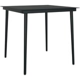  Vrtna garnitura - 3-dijelni vrtni blagovaonski set s jastucima od crnog | shoptok.hr