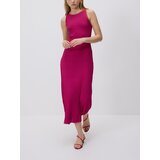 Reserved Haljina s metalik nitima - boja fuksije | shoptok.hr