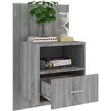  Zidni noćni ormarići 2 kom boja sivog hrasta sonome | shoptok.hr