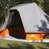 Tipi šator s krovom Siva i narančasta 466 x 310 x 240 cm taft | Eponuda.com