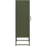 vidaXL Visoka ploča maslinasto zelena 36x39x123cm Hladno valjani čelik | shoptok.hr