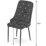  AMORE Stolica - crna x 2 | shoptok.hr