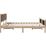  Okvir kreveta Smeđa i taupe 180 x 200 cm Masivna borovina | shoptok.hr