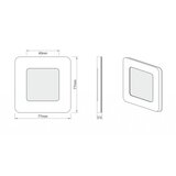  LDST DI-01-SZ-BZ9 - LED svetlo za stepenište DIANA 9xLED/1,2W/230V 6500K | Eponuda.com