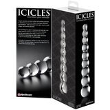 Icicles Ledenice br. 2 - kuglasti stakleni dildo (proziran) | shoptok.hr