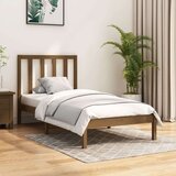  Posteljni okvir medeno rjav iz trdne borovine 100x200 cm, (20648383) | Shoptok.si