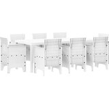 Vrtni set za objed 9 pcs Bijeli Polipropilen | shoptok.hr