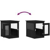 vidaXL Namještaj za pseću kabinu crni hrast 62x45x59 cm inženjerski drvo | shoptok.hr