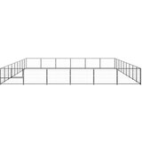 vidaXL kavez za pse crni 54 m² čelični | shoptok.hr