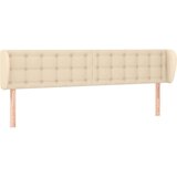  Uzglavlje s ušima krem 203x23x78/88 cm od tkanine | shoptok.hr