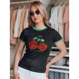 DStreet T-shirt damski z cekinami ROSAWIS czarny | ePonuda.com