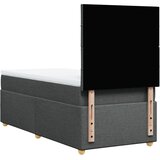  Krevet s oprugama i madracem tamnosivi 90x200 cm od tkanine | shoptok.hr